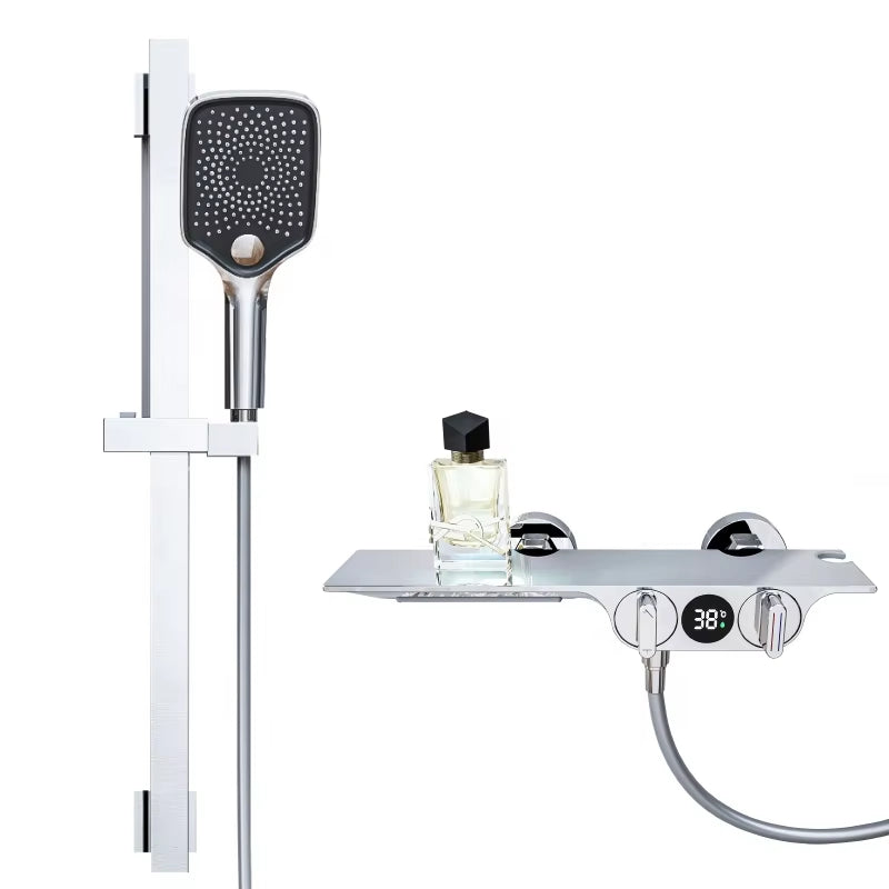 Luxury Simple Shower Set With Digital Display-6065