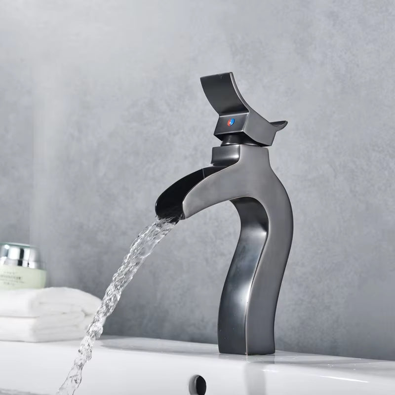 European Style Waterfall Hot And Cold Wash Basin Faucet-7247