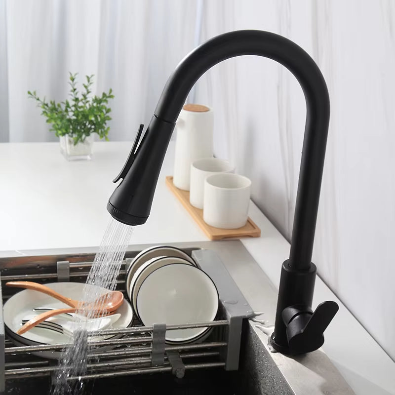 Kitchen Sink Pull-Out 360 Degree Swivel Faucet-7511
