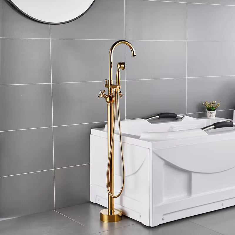 Floor-Standing Shower Faucet, Bathtub Spout, Mixer Tap-6711