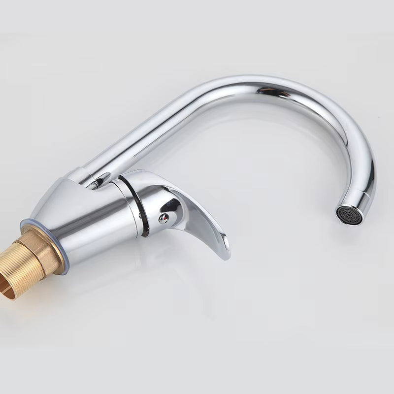 Simple Kitchen Sink Single Handle Single Hole Faucet-8514