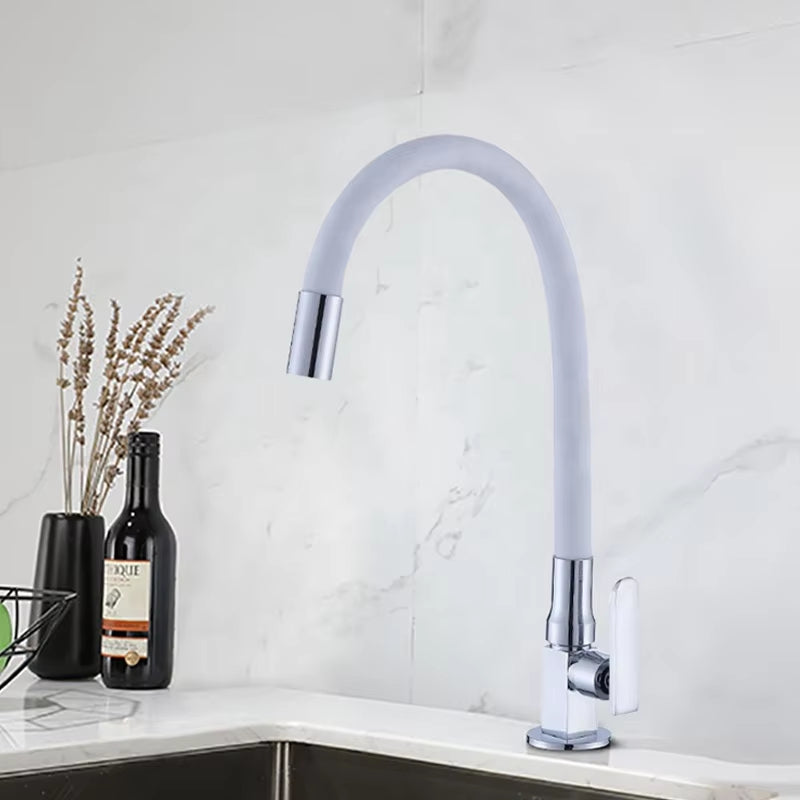Kitchen Sink Countertop Soft Neck Flexible Swivel Faucet-8637