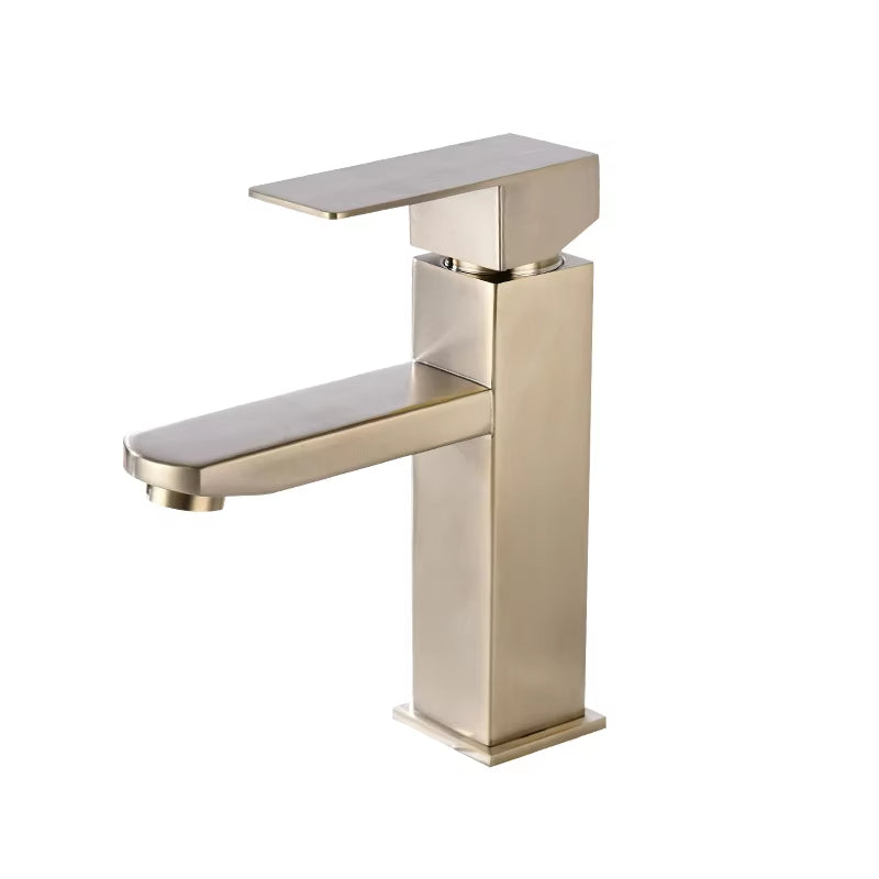 Bathroom Hot And Cold Dual-Use Stainless Steel Square Faucet-5004