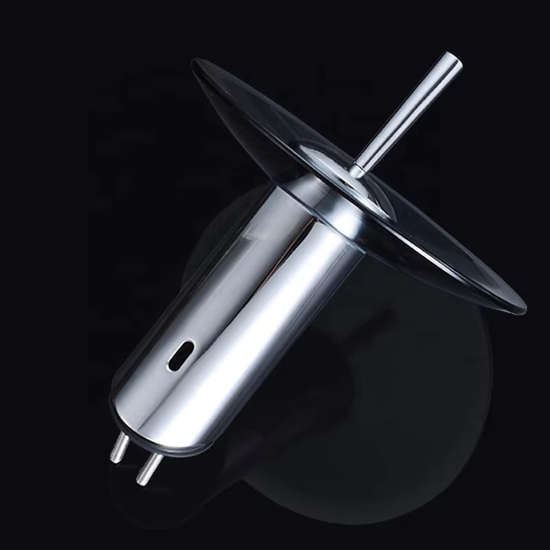 Bathroom Basin Glass Round Waterfall Faucet-7260
