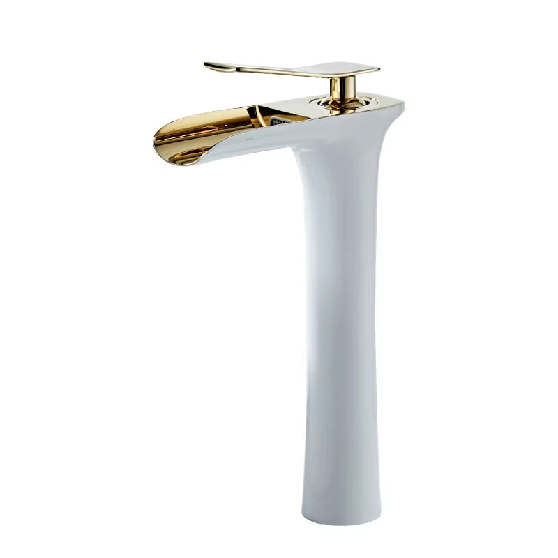 Luxury Waterfall Faucet For Bathroom High Basin-7287