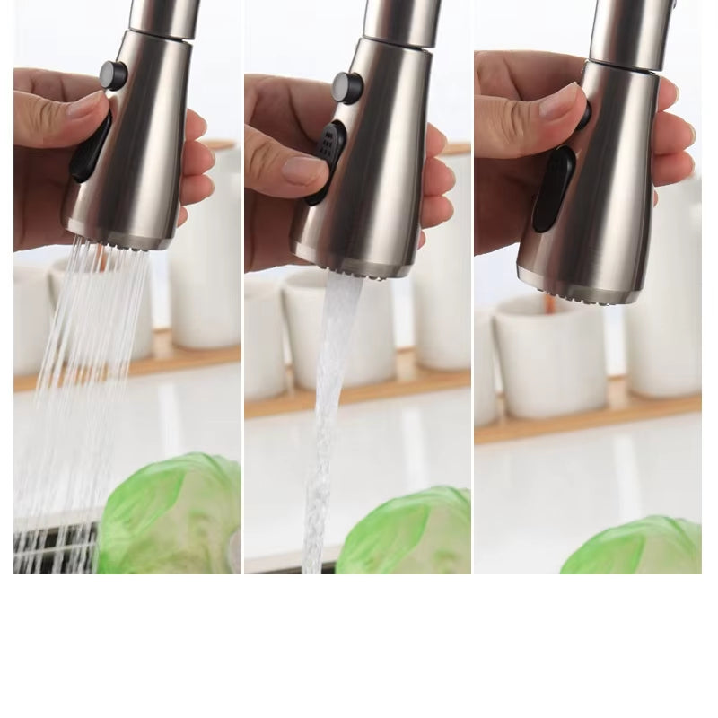 Modern Kitchen Pull Out Stainless Steel Sink Faucet-8424