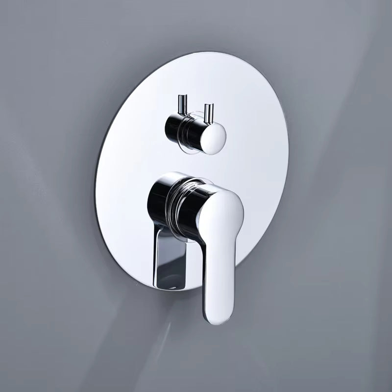 Wall Mounted Concealed Shower Faucet Set Large Shower Bathroom Overhead Shower Thermostatic Shower Set-6503