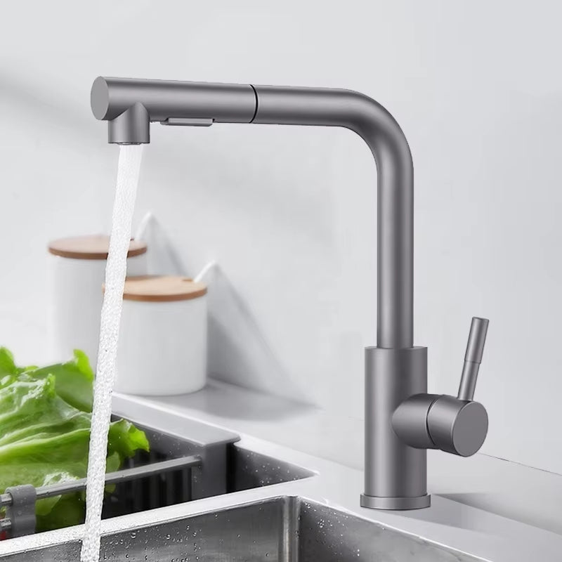 Kitchen Sink Stainless Steel Pull-Out Faucet-7306BG