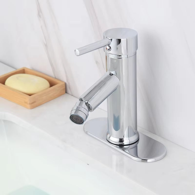 360° Swivel Outlet Countertop Mounted Basin Faucet-7230
