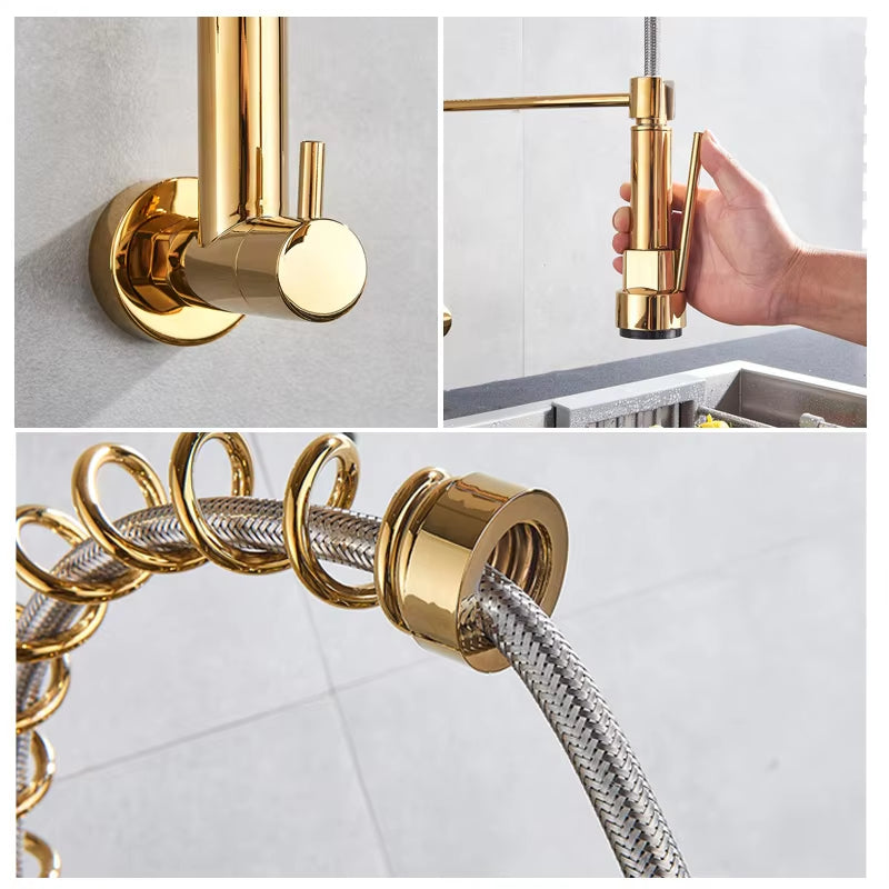 Wall Mounted Luxury Kitchen Faucet-8541