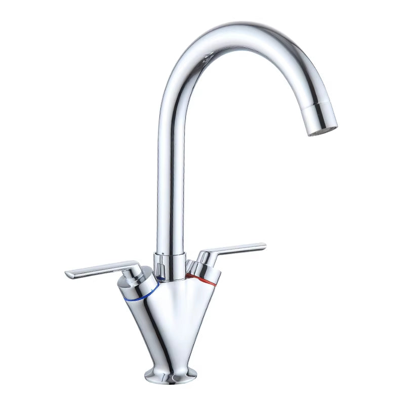 360 Degree Kitchen Countertop Mounted Faucet Dual Handle-8529