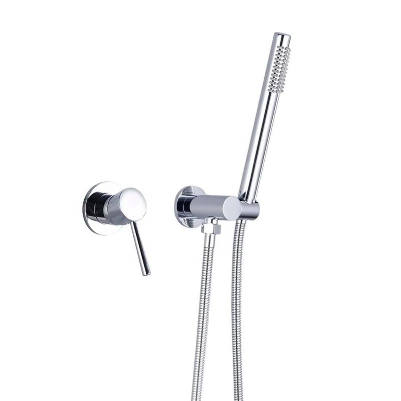 Luxurious Brass Wall Mounted Exposed Pipe Simple Shower-6049C