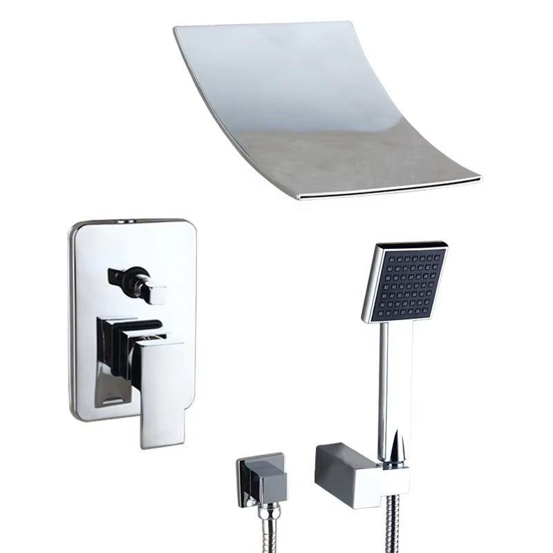 Hotel Home Wall Mounted Rainwater Waterfall Bathroom Shower Luxury Set-6269