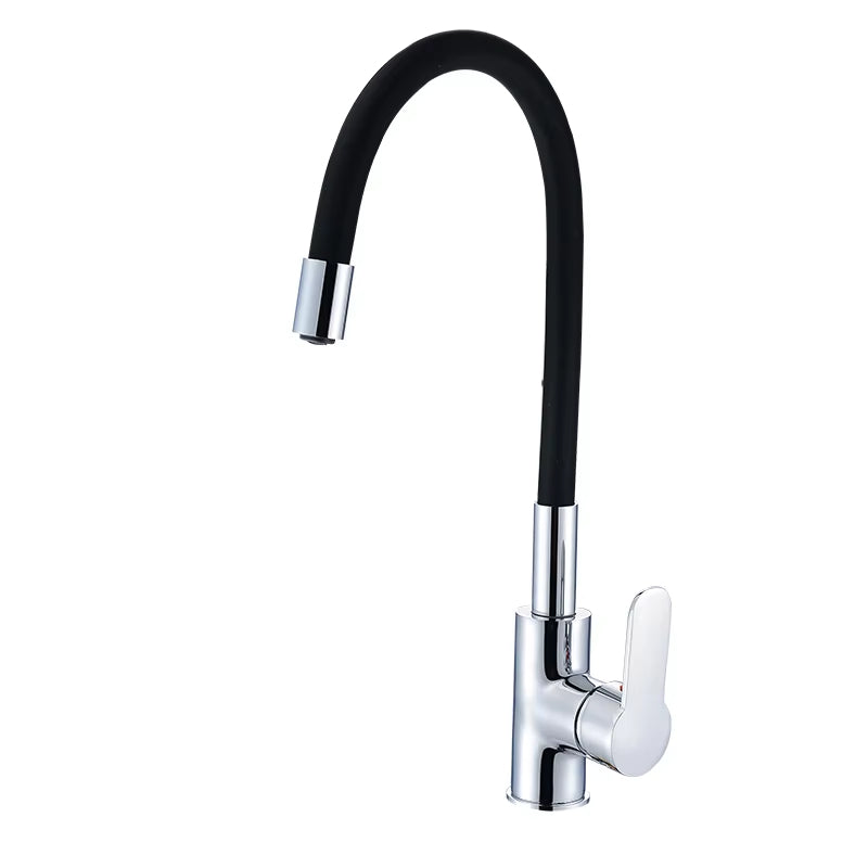 Flexible Neck Kitchen Countertop Mount Sink Faucet-8318