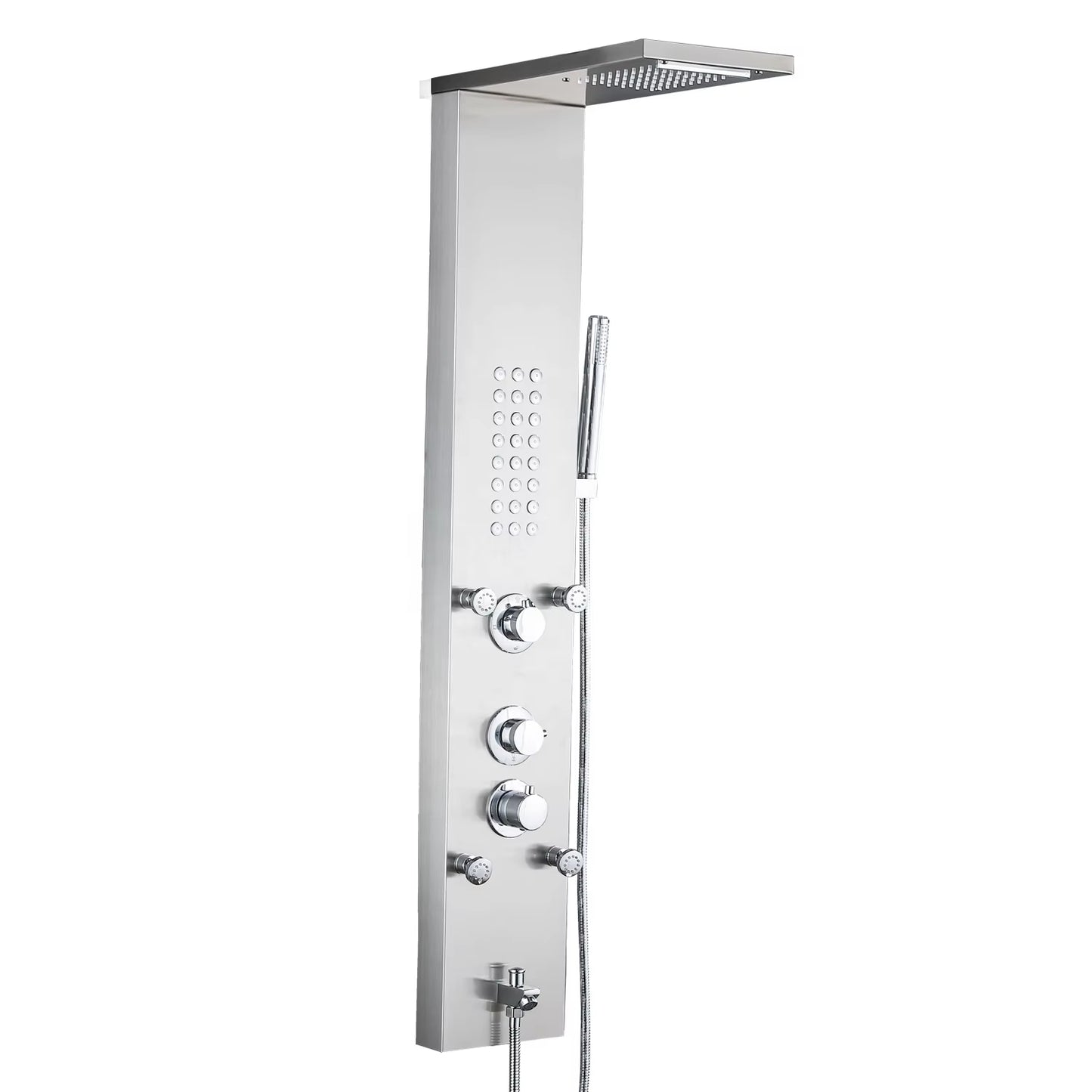 Shower Screen Bathroom Wall Mounted Waterfall Shower Column Set Multifunctional Shower Screen-6671