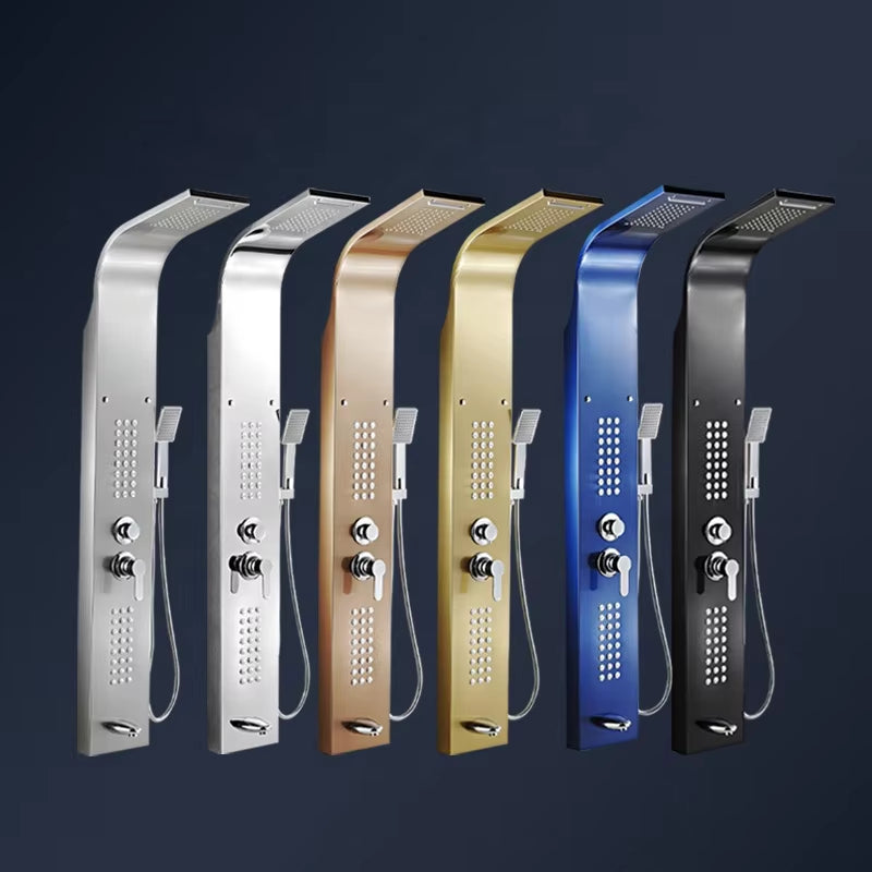 Stainless Steel Waterfall Spa Massage Nozzle Smart Shower Wall Panel Shower Screen-Z-6802