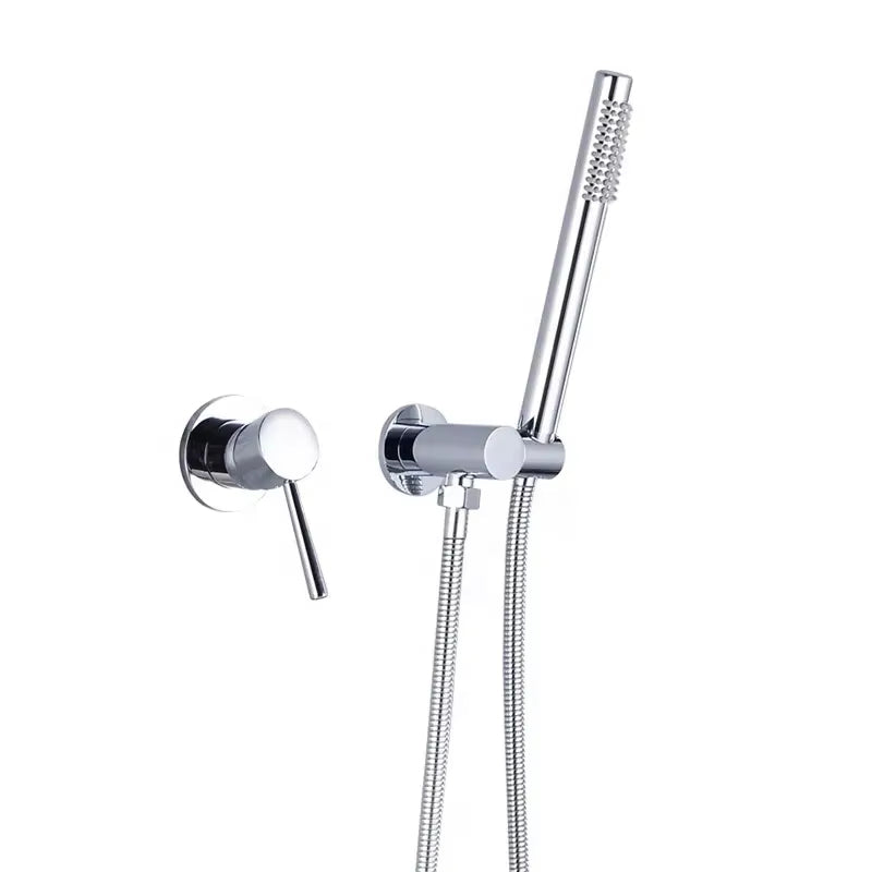 Wall Mounted Luxury Black Cylindrical Shower Head-6049MB