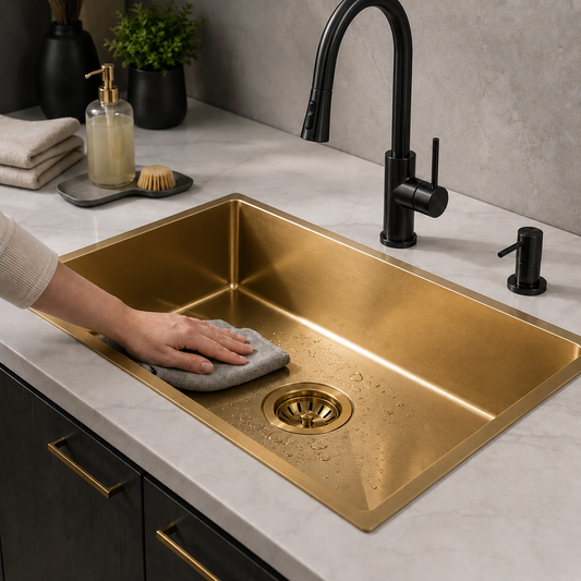 How to Maintain Black and Gold Stainless Steel Sinks