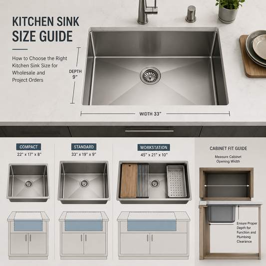 How to Choose the Right Kitchen Sink Size for Wholesale and Project Orders