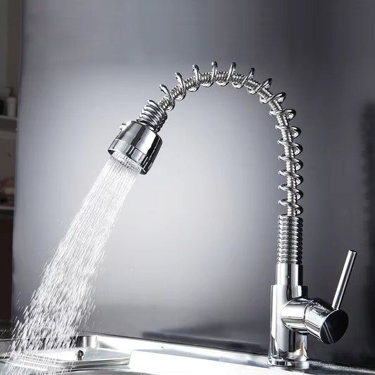 Deck Mounted Kitchen Mixer Tap With Spring-Z1916