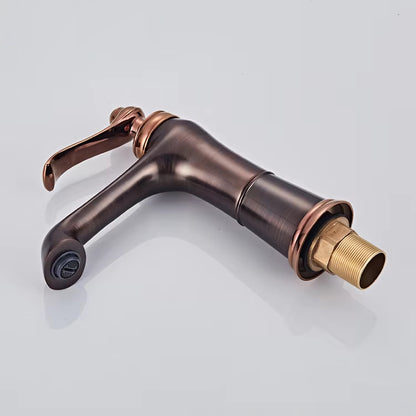 Antique Copper Finish Bathroom Vanity Sink Faucet-Z1726G