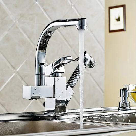 Unique Design Two-Way Stainless Steel Kitchen Faucet-Z1922