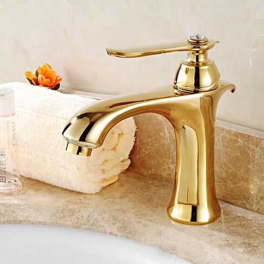 Modern Single Handle Single Hole Bathroom Basin Mixer Tap-Z8228