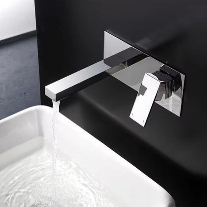 Wall Mounted Brass Washbasin Single Handle Faucet-Z-1307