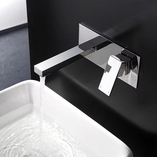 Wall Mounted Brass Washbasin Single Handle Faucet-Z-1307