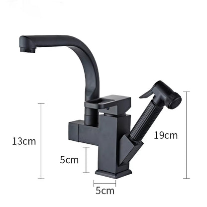 Kitchen Bathroom Stretch Sink Household Hot And Cold Water Faucet-002