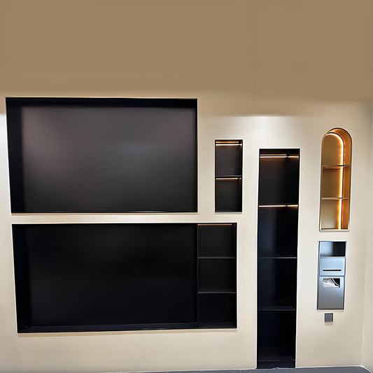 Mueble para TV de acero inoxidable personalizado: duradero y visualmente agradable