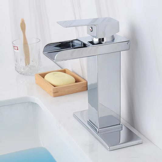 Bathroom Vanity Basin Waterfall Hot And Cold Water Faucet-7231