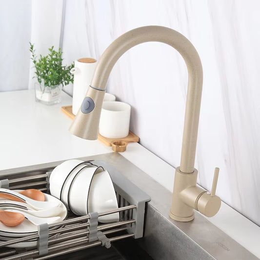 360 Degree Rotating Kitchen Sink Countertop Pull-Out Faucet-8579