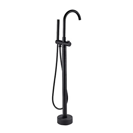 360 Degree Swivel Nozzle Bathtub Shower Faucet Floor Standing-6713