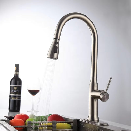 Pull-Out Countertop Mounted Single Handle Faucet-8406