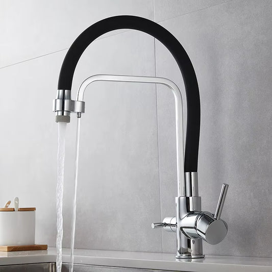 Kitchen 360 Degree Rotating Single Hole Faucet With Water Purification Faucet-8920