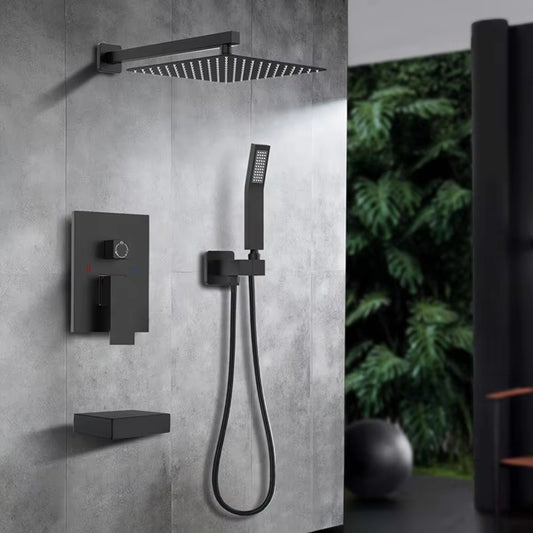 Wall Mounted Bathroom Shower Set Rain Shower Mixer Tap-6549