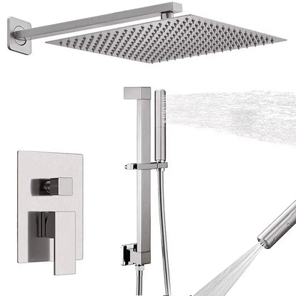 Wall Mounted Shower Set Bathroom Faucet Luxury Brass Set Rain Shower-6543-1
