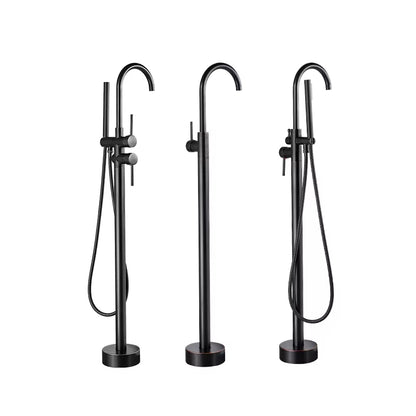Floor Mounted Bathtub Shower Faucet Swivel Nozzle Hot And Cold Mixing Faucet-6710