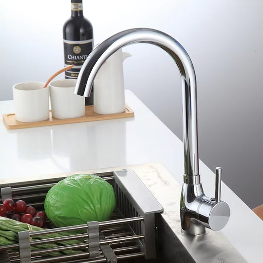 Simple Kitchen Sink Single Handle Single Hole Faucet-8510