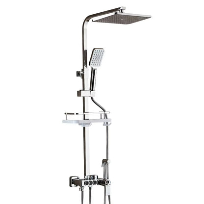 Smart Constant Temperature Shower Set Wall-Mounted Round Handle With Spray Gun-6931