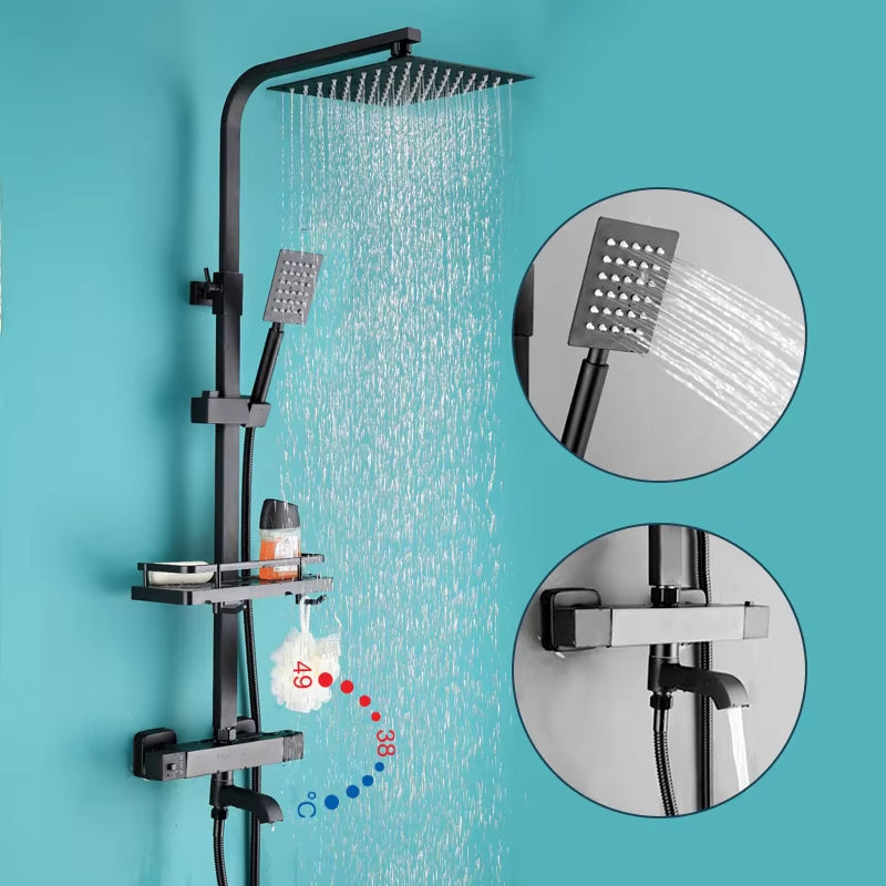 Bathroom Thermostatic Shower Faucet Set With Bathtub Faucet-6950