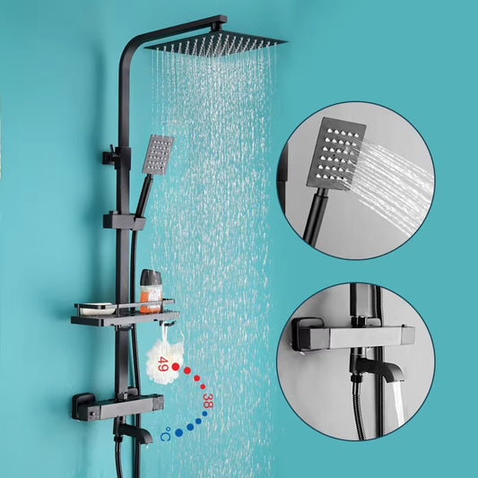 Bathroom Thermostatic Shower Faucet Set With Bathtub Faucet-6950