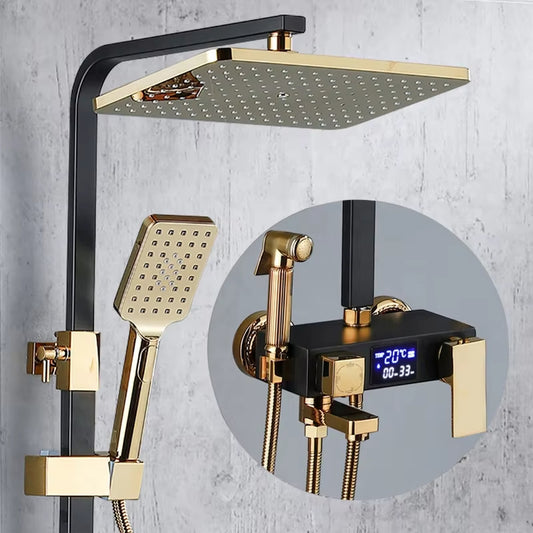 Faucet Luxury Wall Mounted Shower Booster Shower-6031BG