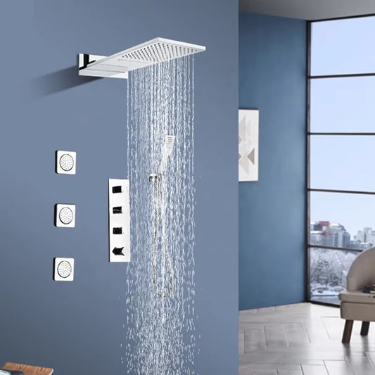 Shower Set Wall Mounted Luxury Rain Shower Bathroom Faucet-6579