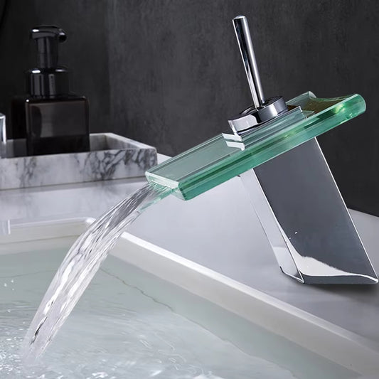 Bathroom Vanity Glass Waterfall Faucet-7267