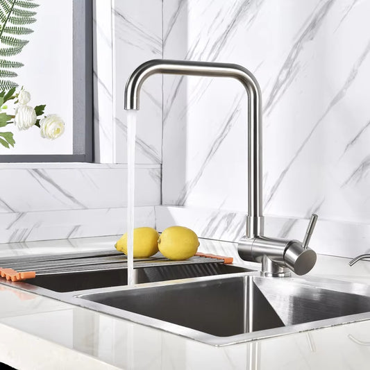 Household Vegetable Sink Bathroom Ceramic Basin Hot And Cold Stainless Steel Seven-Shaped Faucet-5301