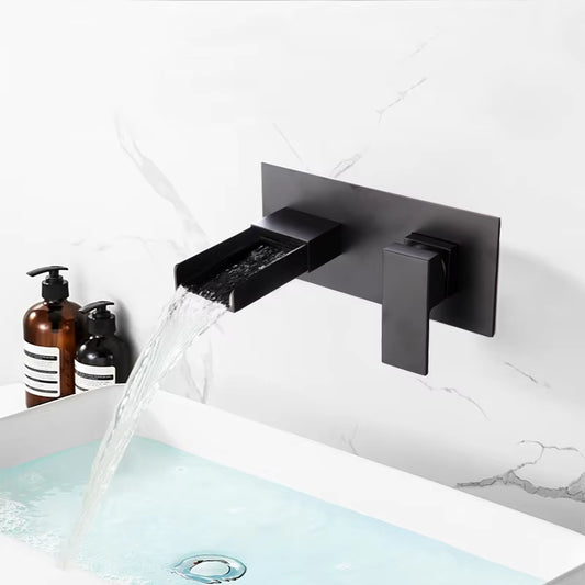 Wall Mounted Bathroom Basin Sink Waterfall Faucet-7300