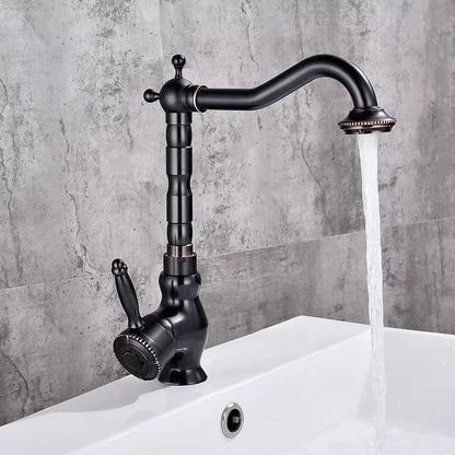 360 Degree Rotating Retro European Style Basin Faucet-7084