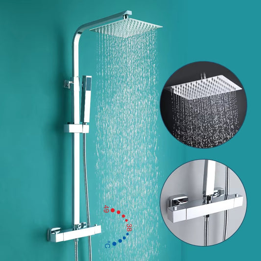 Bathroom Thermostatic Shower Set With Handheld Showerhead-6954